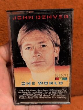 John Denver One World Vintage Cassette